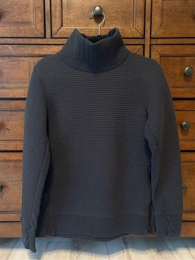 Black All in Motion Turtleneck Sweater